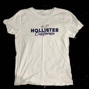 small white kids hollister tshirt